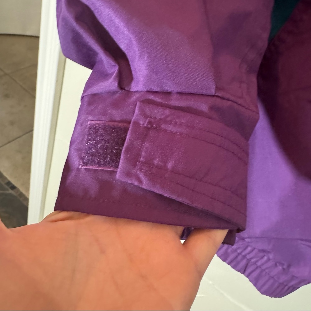 🦋Vintage Columbia Women’s Purple with Teal Bugaboo Windbreaker Shell Jacket🦋 - Picture 8 of 12